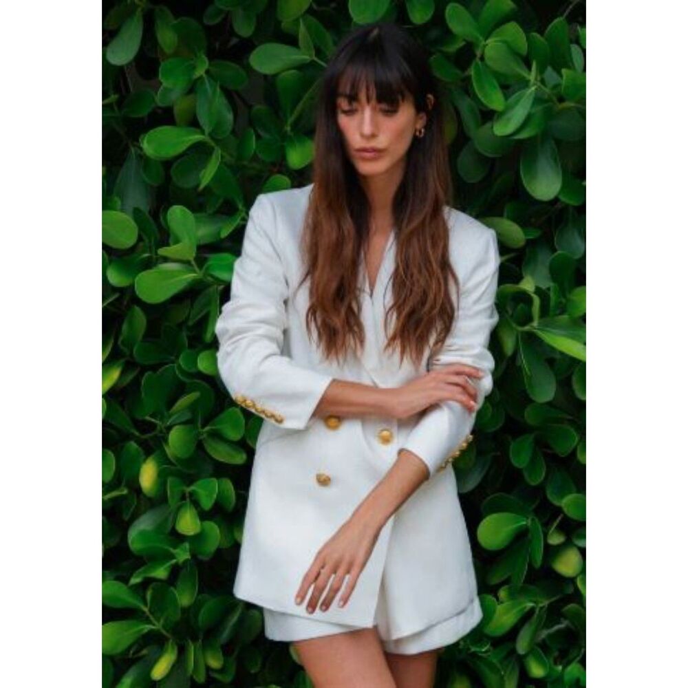 Veronica Beard Women's Dale Dickey Jacket Off White GOLD Sz 00 NWT 695